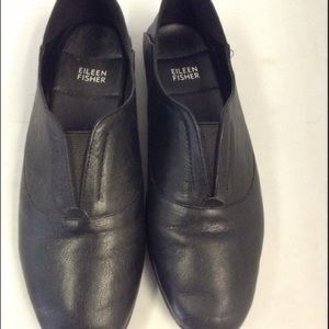 Eileen Fisher Black Slip-On Loafer